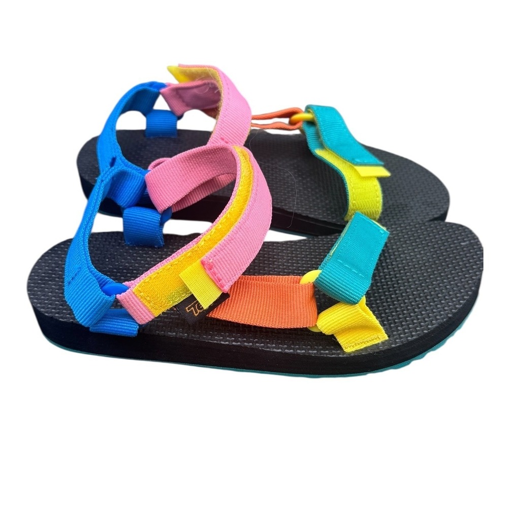 Teva Original Universal Kids Sandals Multi Color Block Size 2 Youth